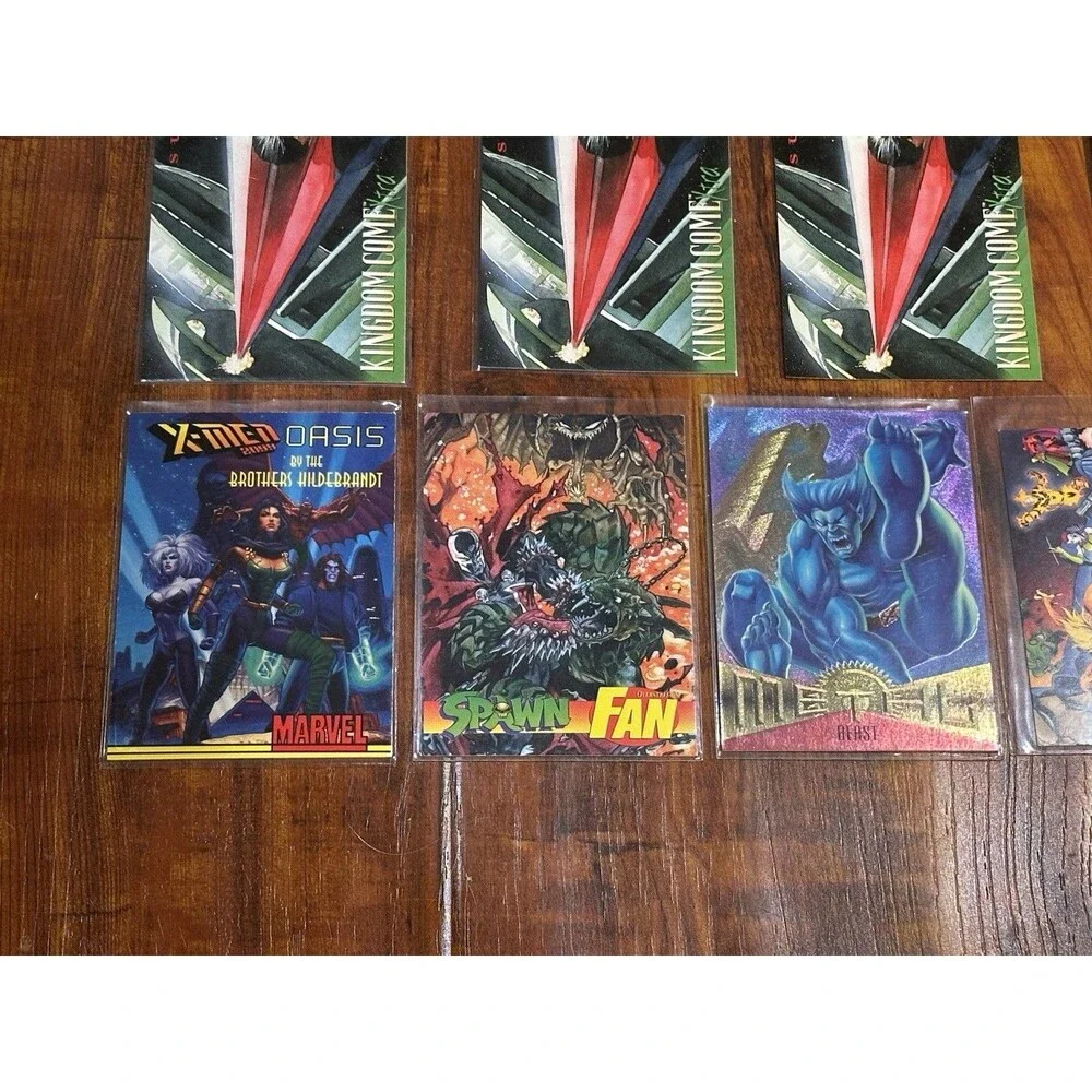 Lot of (12) Marvel DC Trading Promo Cards Batman Superman X-Men Spider-Man +